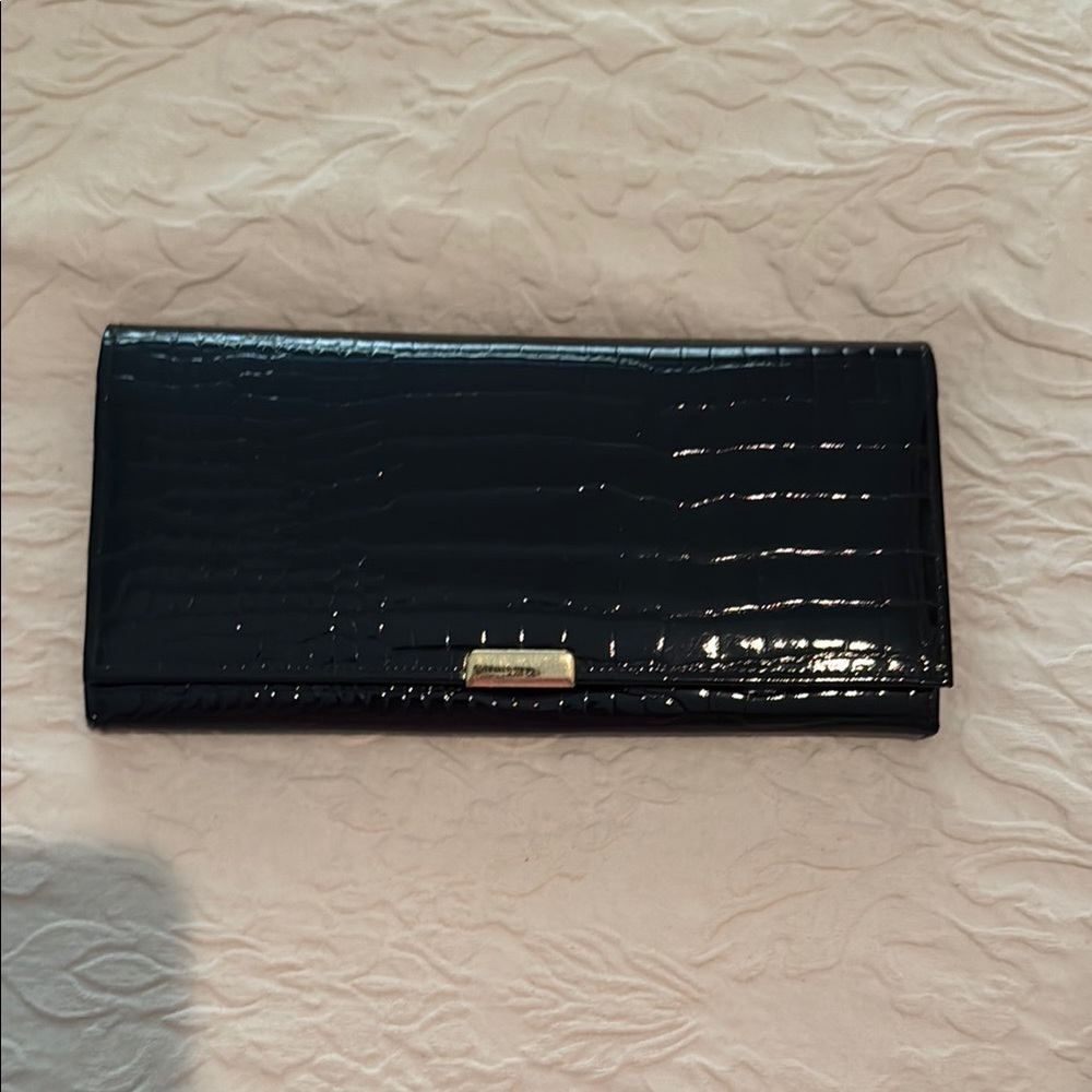 Koret Black Croc-Embossed Wallet